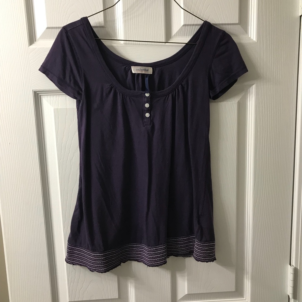 Cute Purple Babydoll Top